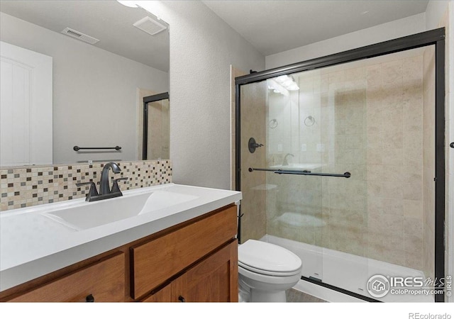 1062 Mt Columbia Dr, Severance, CO 80550 - full bath with vanity, a stall shower, and tasteful backsplash
