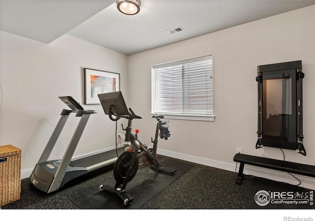 4306 Dixon St, Timnath, CO 80547 - exercise room featuring baseboards
