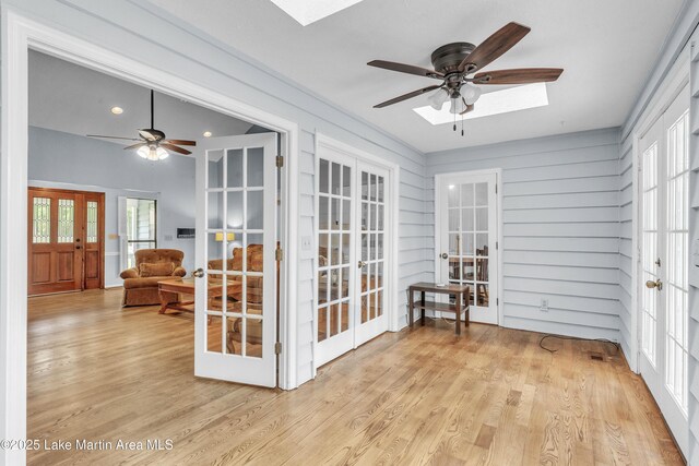 226 Auburn Dr, Alexander City, AL 35010 - sunroom featuring french doors and a skylight