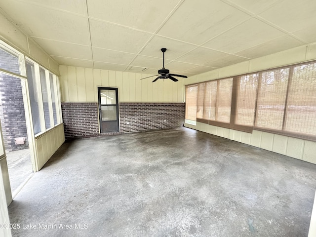2821 Hillabee Rd, Alexander City, AL 35010 - unfurnished sunroom with a wealth of natural light and ceiling fan