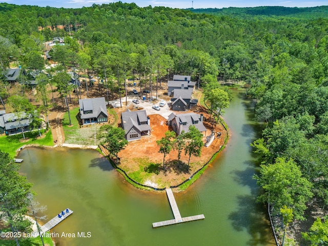194 Oliver Way, Dadeville, AL 36853 - drone / aerial view of a forest and a large body of water