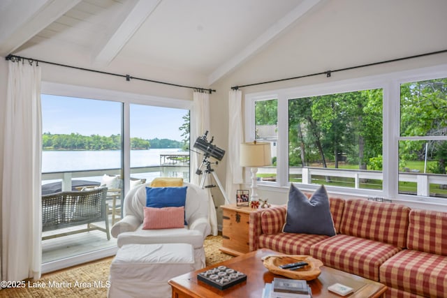 421 Mccain Rd, Eclectic, AL 36024 - sunroom / solarium featuring a water view