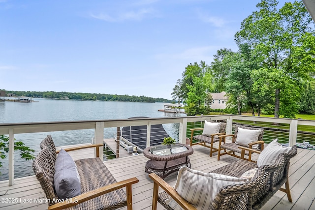 421 Mccain Rd, Eclectic, AL 36024 - deck featuring a water view