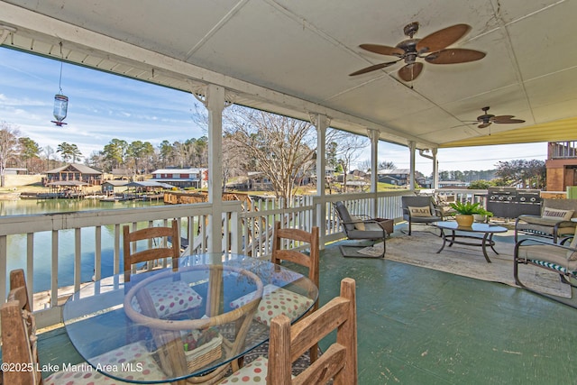 100 Royal Dr, Equality, AL 36026 - exterior space featuring an outdoor living space and a water view