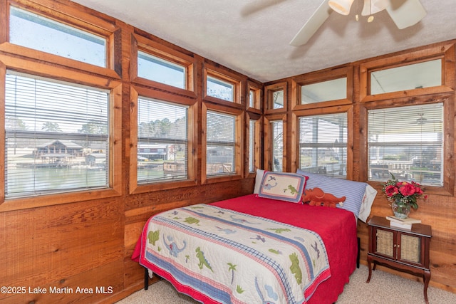 100 Royal Dr, Equality, AL 36026 - bedroom featuring wooden walls