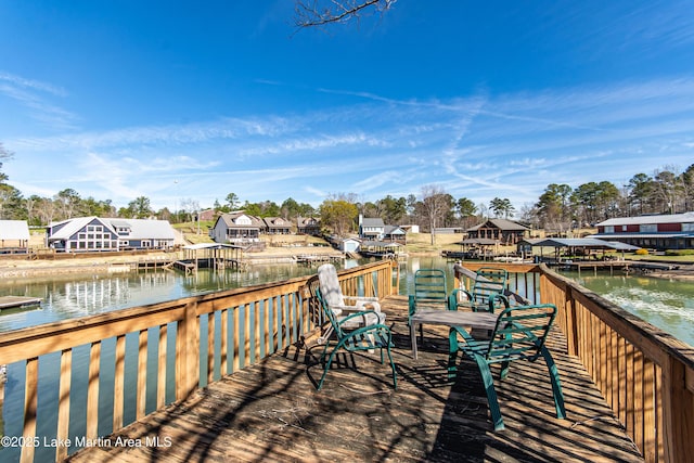 100 Royal Dr, Equality, AL 36026 - view of dock featuring a residential view and a water view