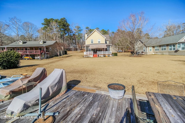 exterior space with a deck