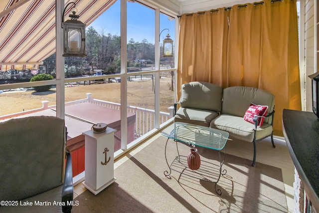 sunroom / solarium with plenty of natural light