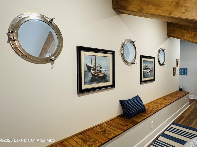 interior details with hardwood / wood-style flooring