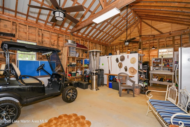 24 Hideaway Cir, Jacksons Gap, AL 36861 - garage with ceiling fan