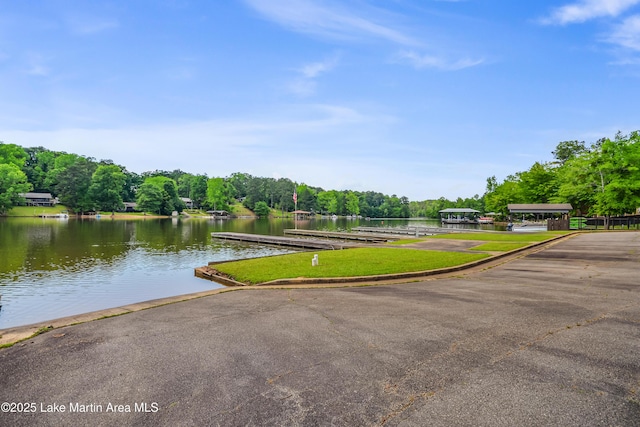 24 Hideaway Cir, Jacksons Gap, AL 36861 - view of property's community featuring a boat dock and a water view