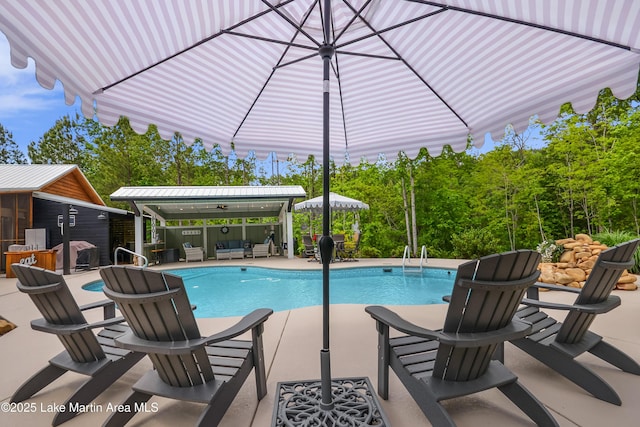 24 Hideaway Cir, Jacksons Gap, AL 36861 - outdoor pool with a patio