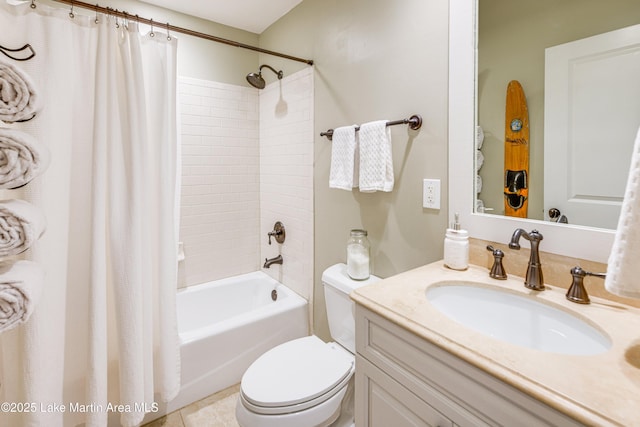110 Village Loop Unit A103, Dadeville, AL 36853 - full bath with vanity, shower / bath combination with curtain, and tile patterned floors