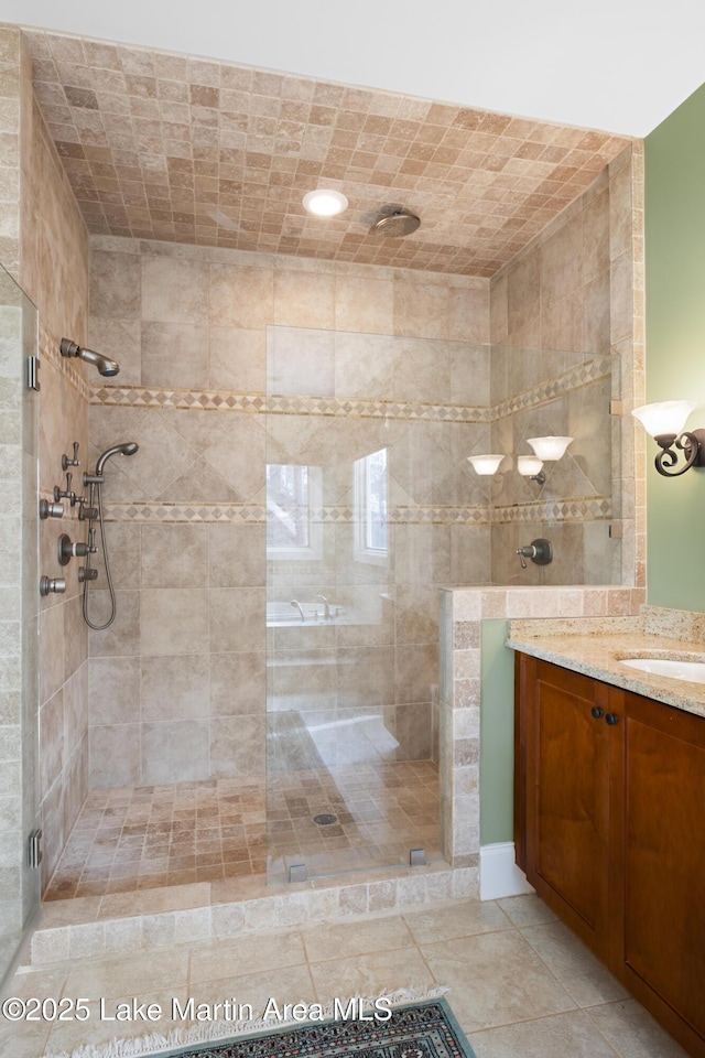 1689 River Oaks Dr, Jacksons Gap, AL 36861 - full bathroom with a shower stall and vanity