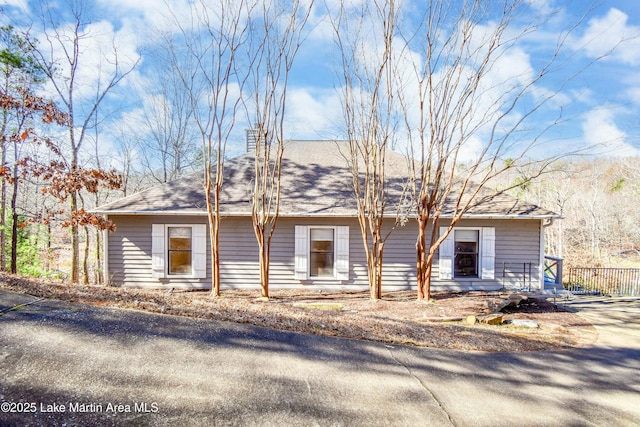 view of ranch-style home