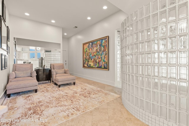 1020 Wake Robin, Eclectic, AL 36024 - living area featuring recessed lighting, baseboards, and tile patterned flooring