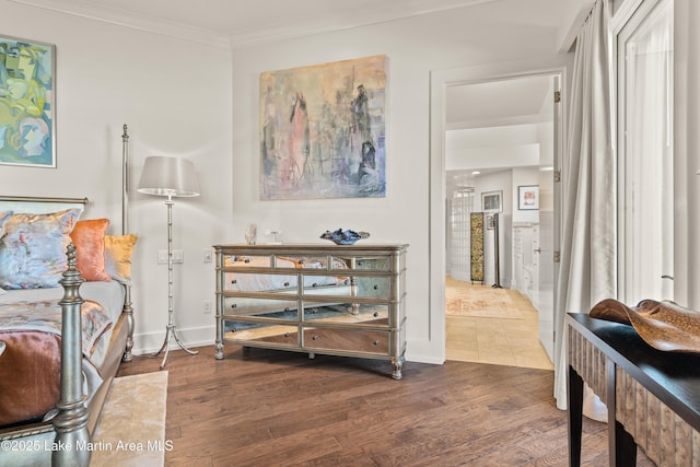 1020 Wake Robin, Eclectic, AL 36024 - bedroom with crown molding, baseboards, and wood finished floors