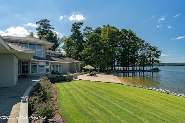 1020 Wake Robin, Eclectic, AL 36024 - view of yard with a water view and a patio area