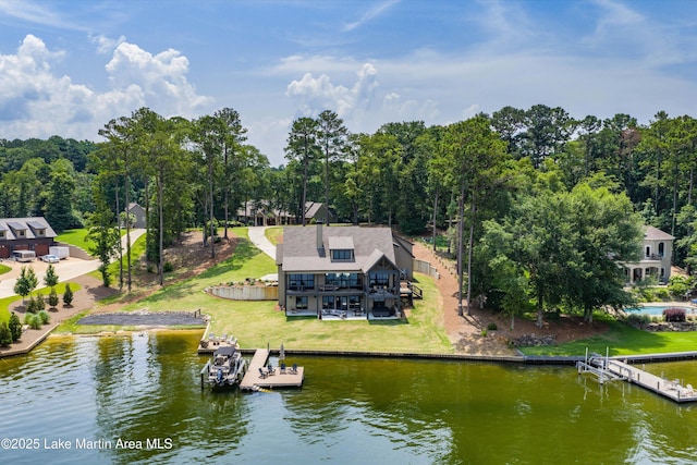 2082 River Oaks Dr, Jacksons Gap, AL 36861 - view from above of property featuring a large body of water