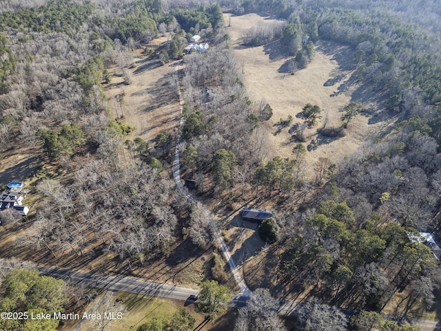1676 Scott Rd, Alexander City, AL 35010 - aerial overview of property's location featuring a forest and rural landscape