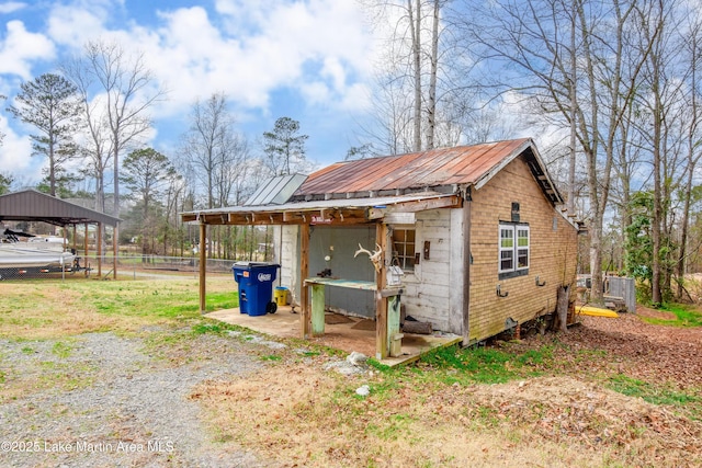 view of outbuilding