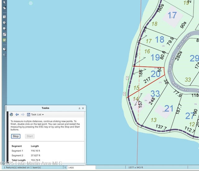 272 River Ridge Rd, Alexander City, AL 35010 - map of parcels