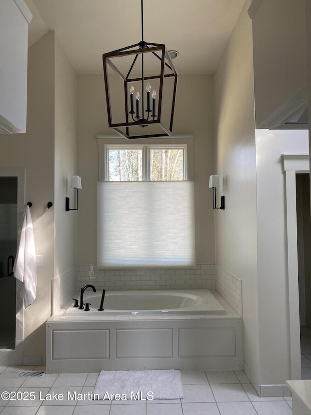 1220 Willow Way E, Alexander City, AL 35010 - full bathroom featuring tile patterned flooring and a garden tub