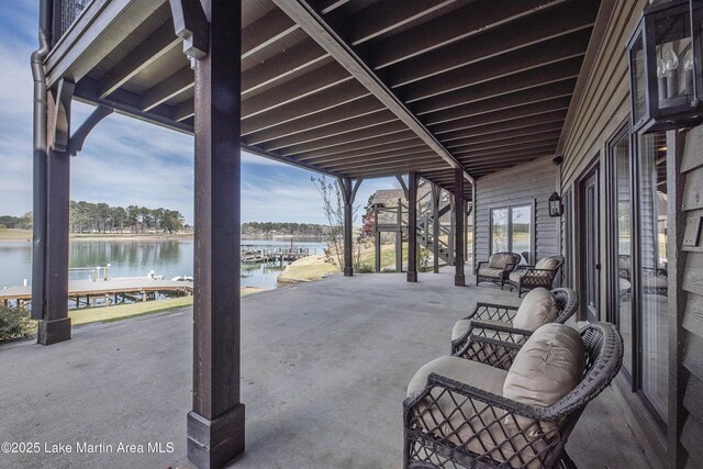 1220 Willow Way E, Alexander City, AL 35010 - view of patio with a water view