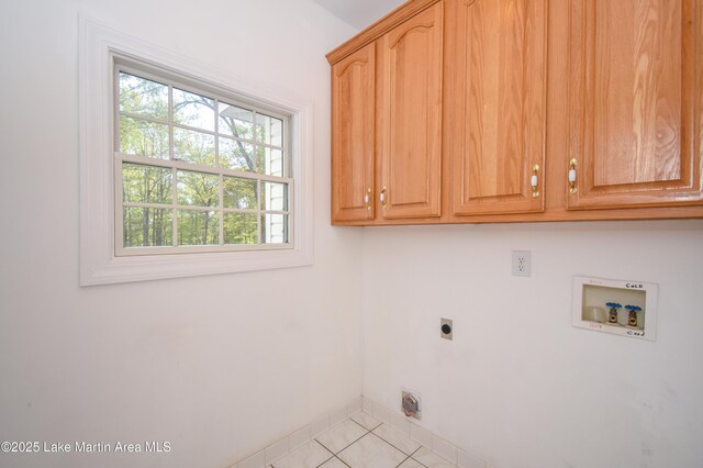 1647 Timber Trl, Alexander City, AL 35010 - clothes washing area featuring electric dryer hookup, a healthy amount of sunlight, washer hookup, and cabinet space