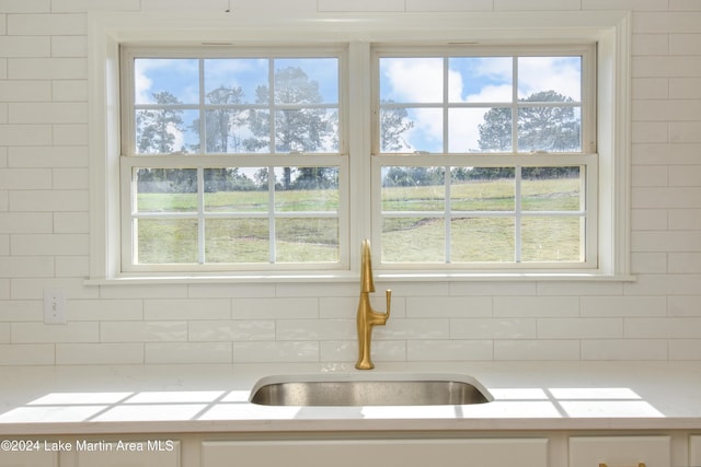 interior details with sink