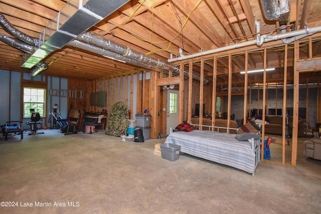view of basement