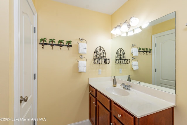 bathroom with vanity