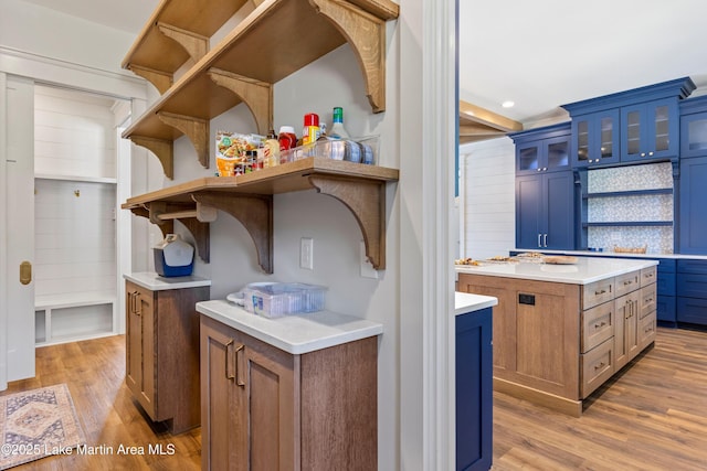 116 Water Oak Ln, Jacksons Gap, AL 36861 - bar area with light wood finished floors and recessed lighting