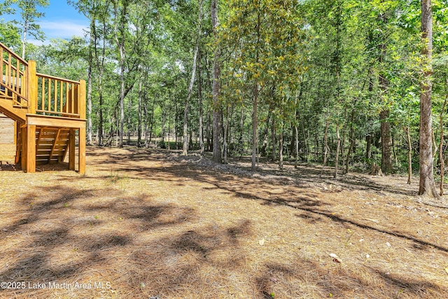 189 Magnolia Way, Dadeville, AL 36853 - view of yard with a wooden deck