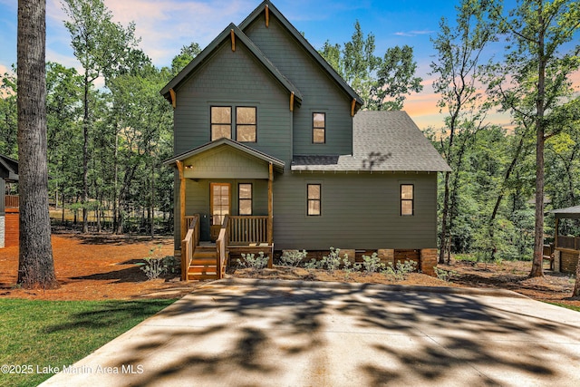 189 Magnolia Way, Dadeville, AL 36853 - view of front of property featuring roof with shingles and covered porch