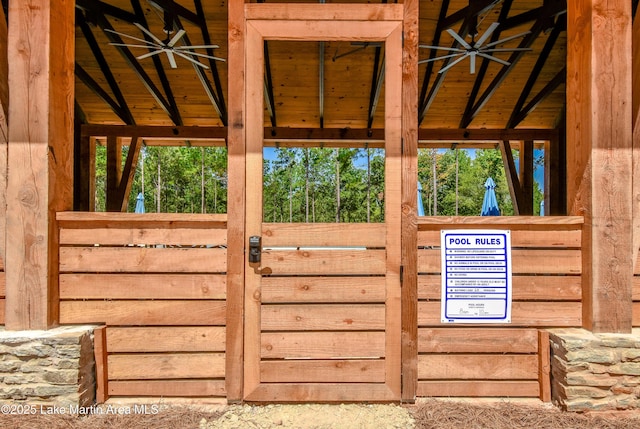 view of stable