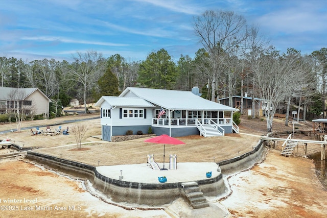 rear view of property with a patio