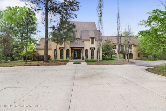 view of front of home with stucco siding