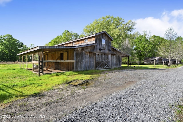 view of stable
