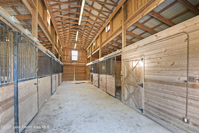 view of horse barn