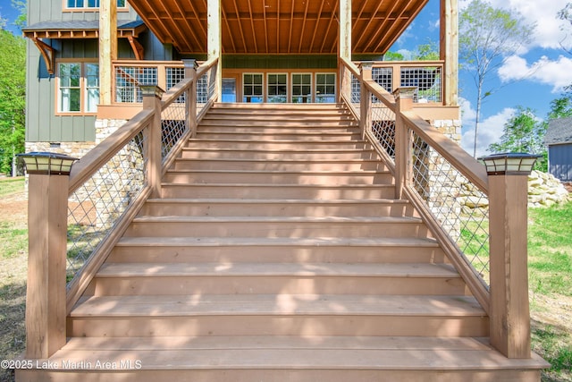 view of staircase