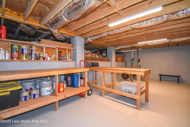 view of storage area
