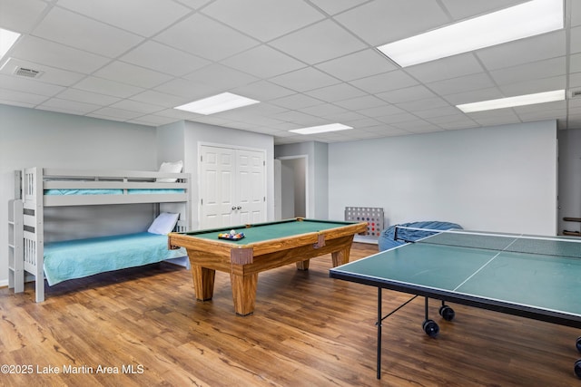 310 Hillwood, Dadeville, AL 36853 - game room featuring wood finished floors and billiards table