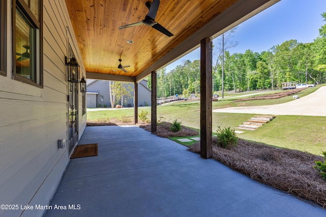 285 Magnolia Way, Dadeville, AL 36853 - view of patio featuring a ceiling fan