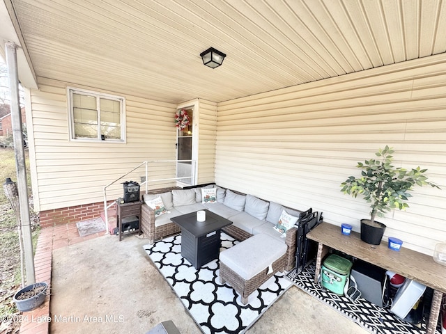 view of patio / terrace with an outdoor hangout area