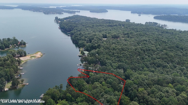 195 Honeysuckle Hl, Tallassee, AL 36078 - view of property location featuring a large body of water and property boundaries highlighted