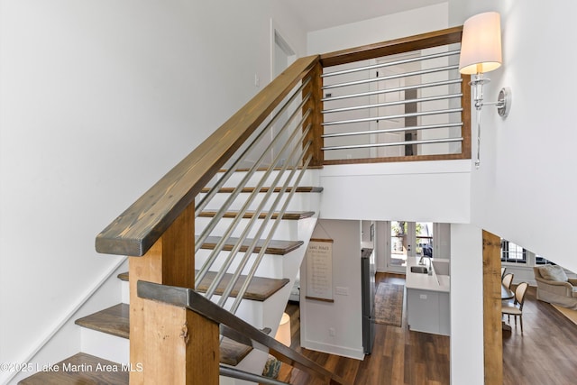 20 Heart Pine Ln, Dadeville, AL 36853 - stairs with wood finished floors