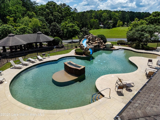 48 Stoneview Summit Ct Unit 2401, Dadeville, AL 36853 - view of pool with a patio and a gazebo