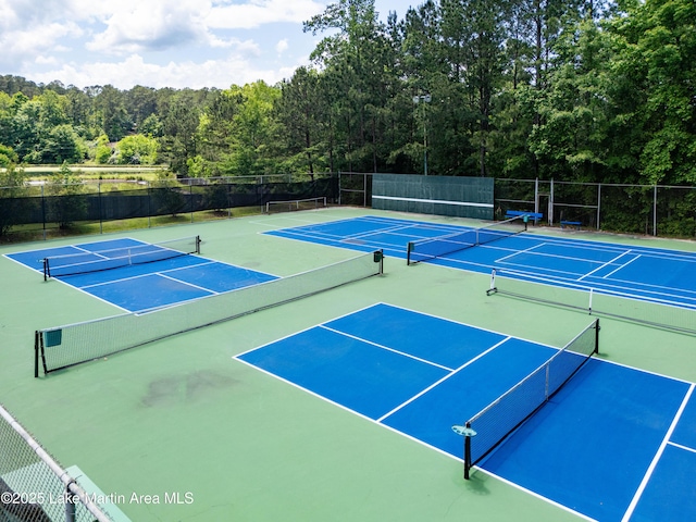 48 Stoneview Summit Ct Unit 2401, Dadeville, AL 36853 - view of tennis court with community basketball court and fence