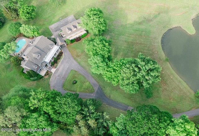 6261 Thach Rd, Montgomery, AL 36117 - birds eye view of property with a water view